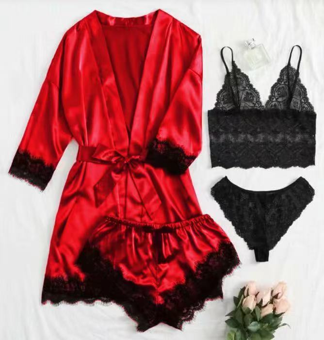 Women's Lace Pajama Set