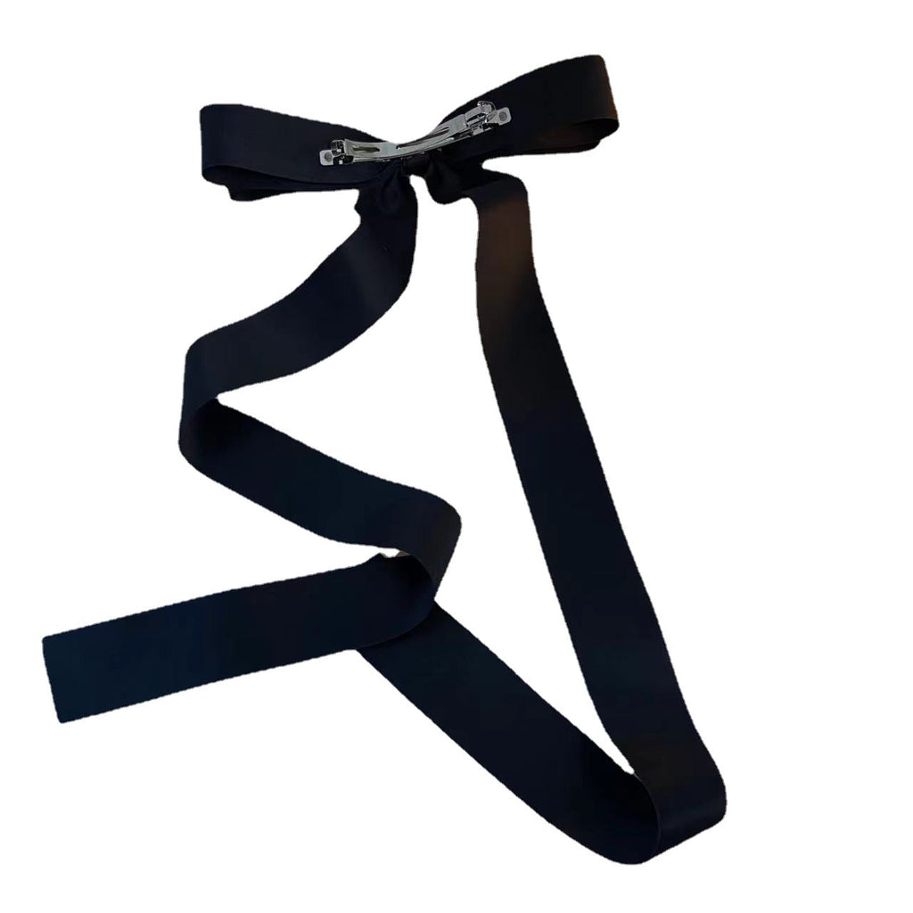 Ribbon Spring Clip Headwear With Ribbon Edge
