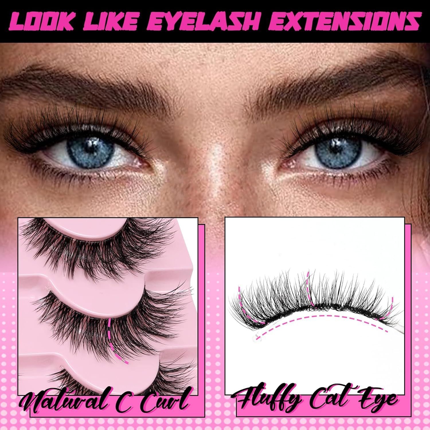 Natural, Thick, and Realistic Eyelashes