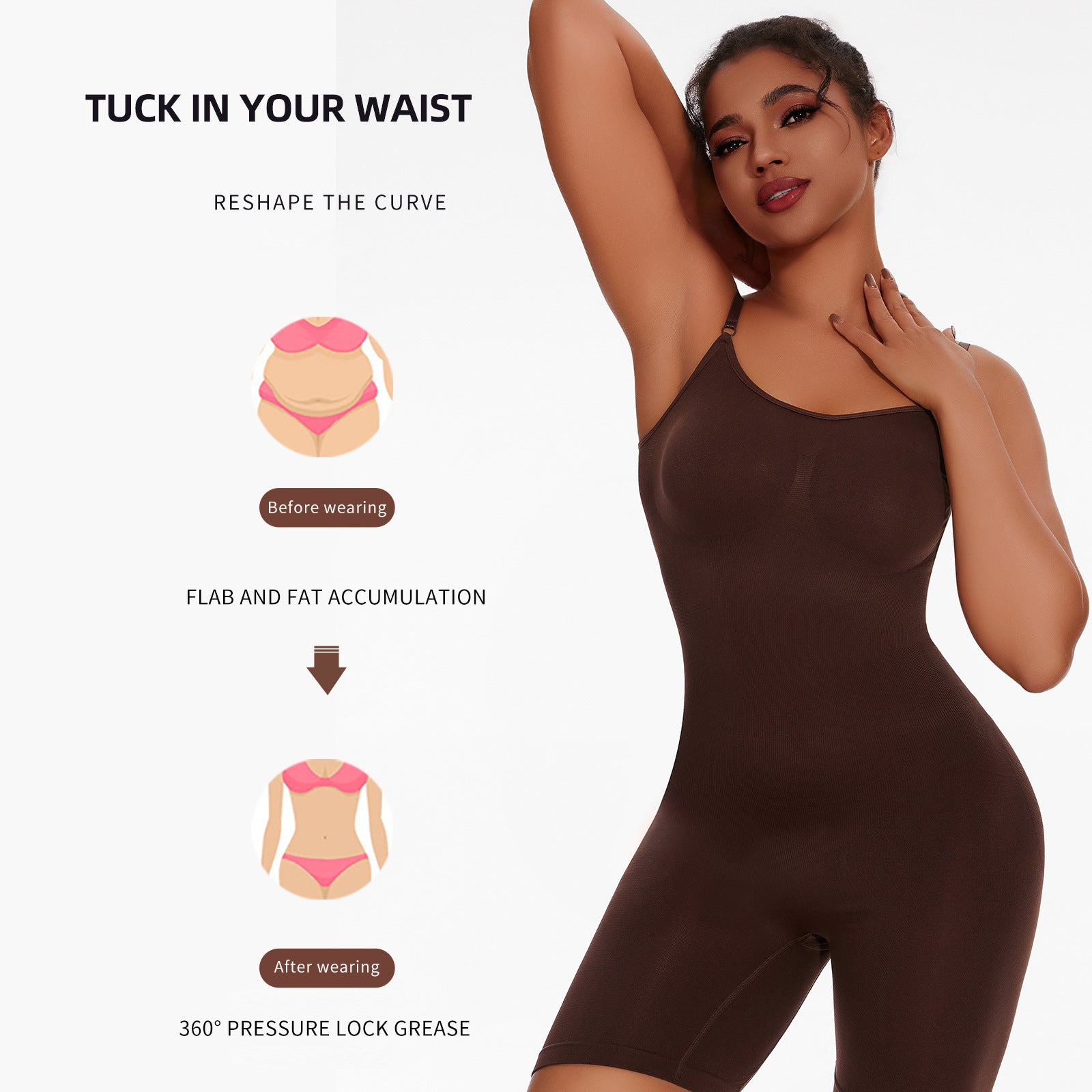 Womens Body Shaping One-Piece Shapewear