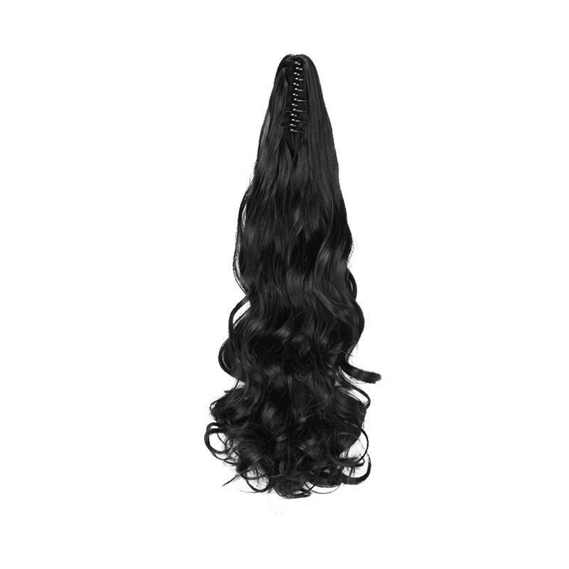 Long Curly Ponytail Wig with Claw Clip