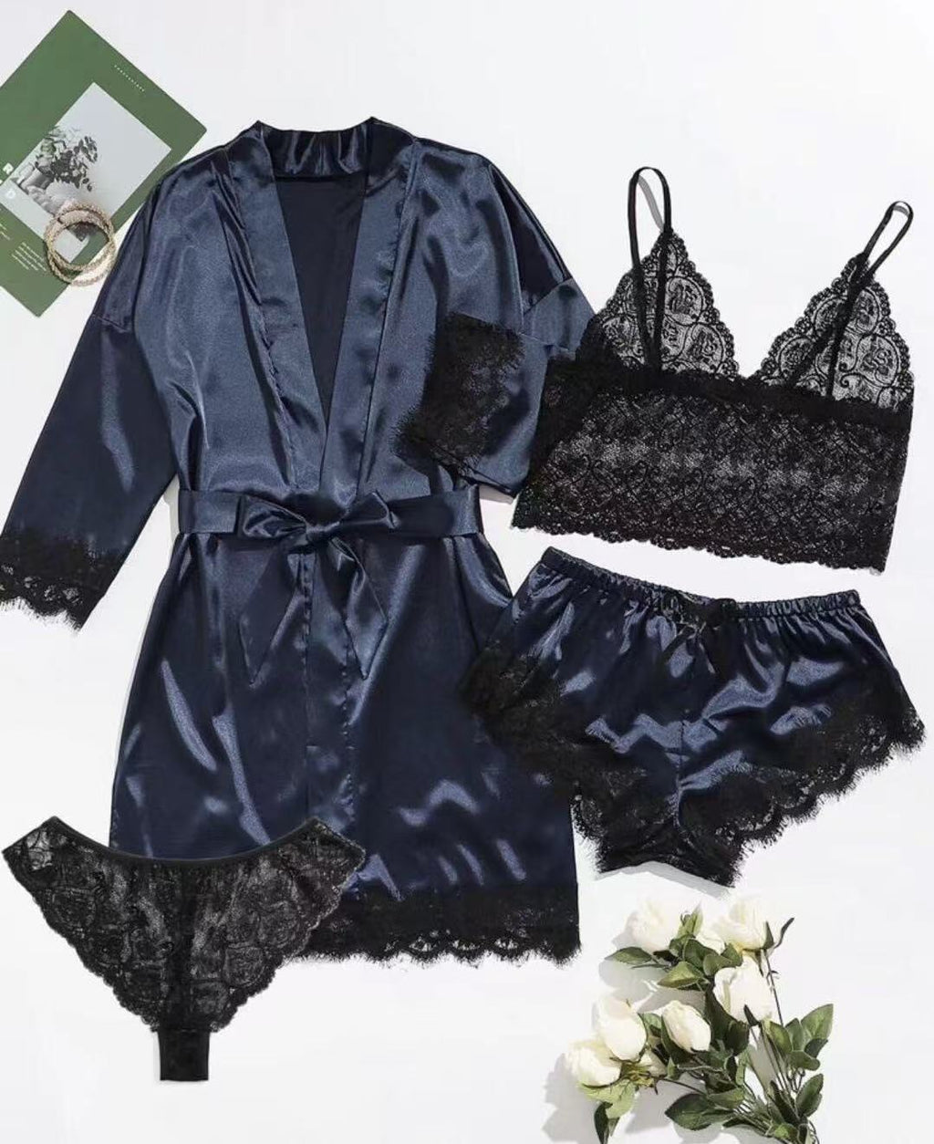 Women's Lace Pajama Set