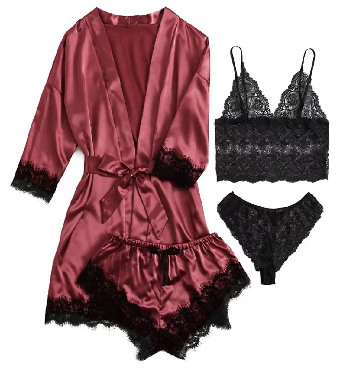 Women's Lace Pajama Set