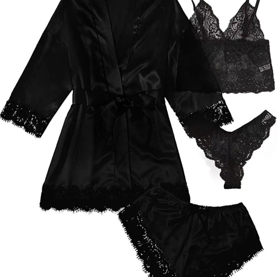 Women's Lace Pajama Set