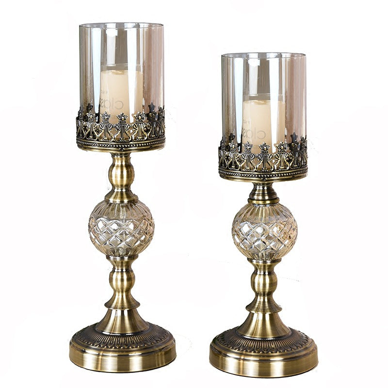 European Iron Lace Candlestick for Wedding and Romantic Decor