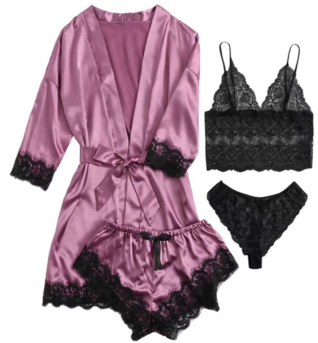 Women's Lace Pajama Set