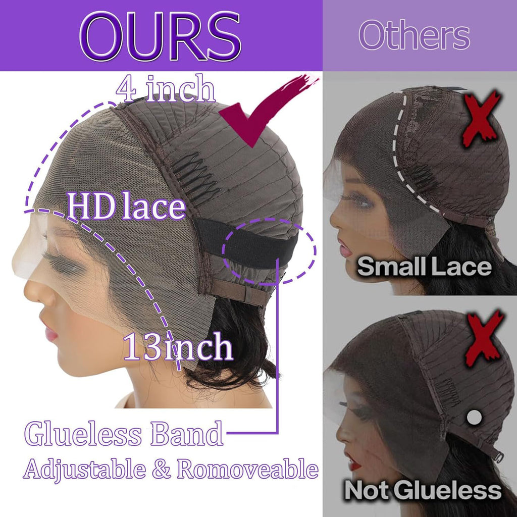 Straight Bob Human Hair Wig Lace Front