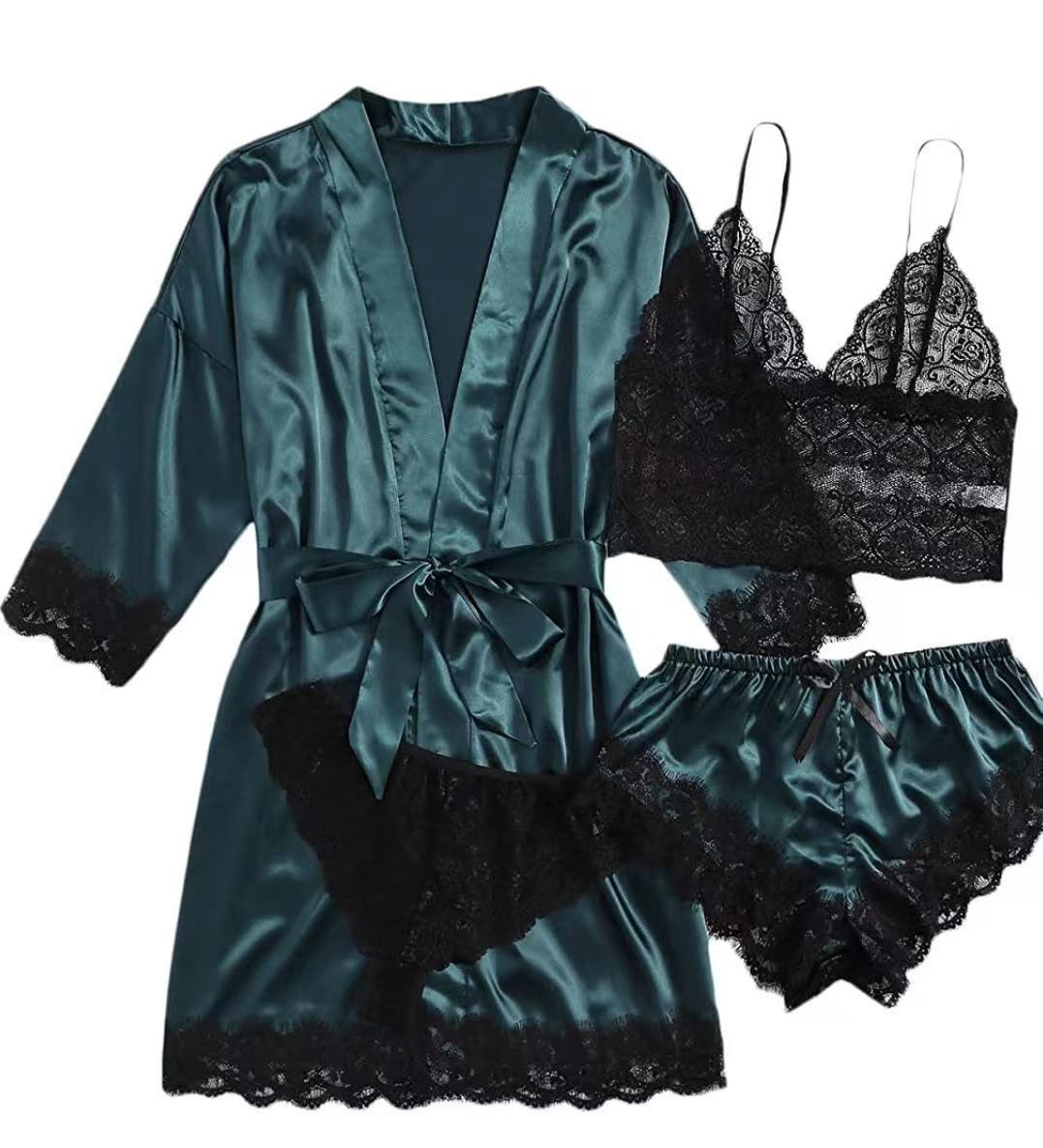 Women's Lace Pajama Set