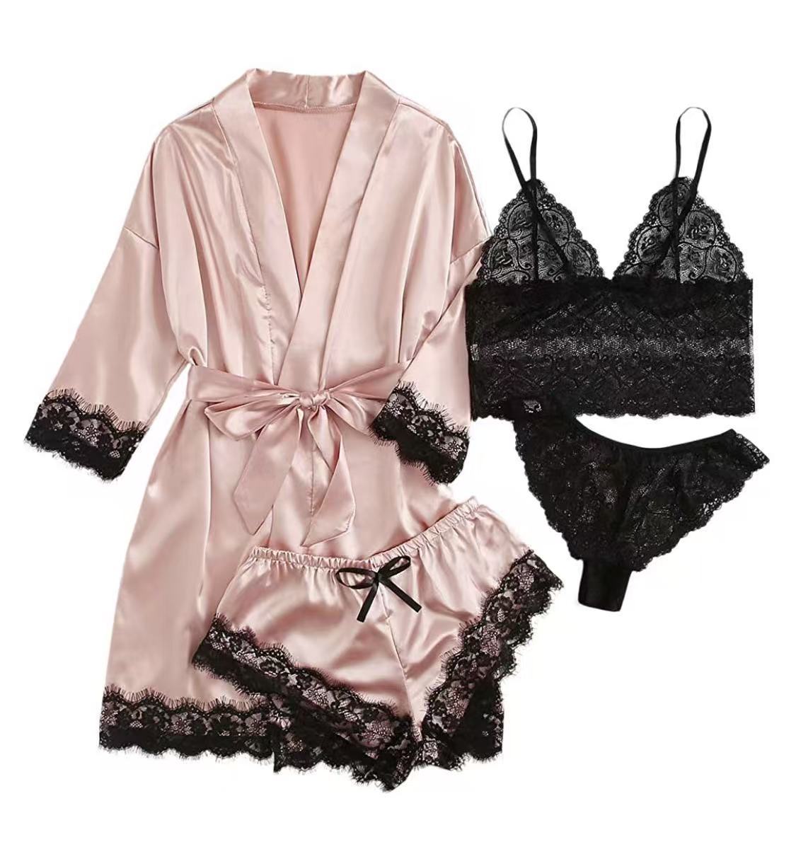 Women's Lace Pajama Set