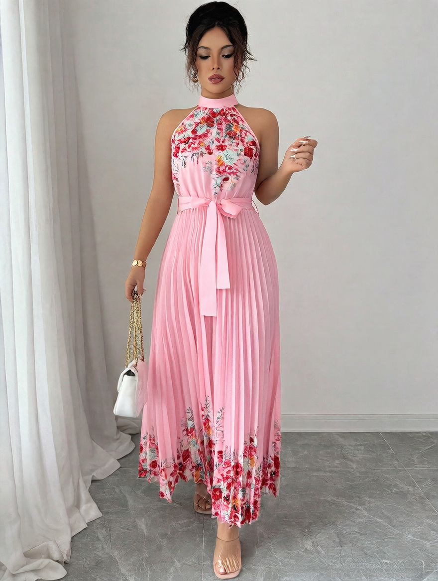 Pink Printed Dress