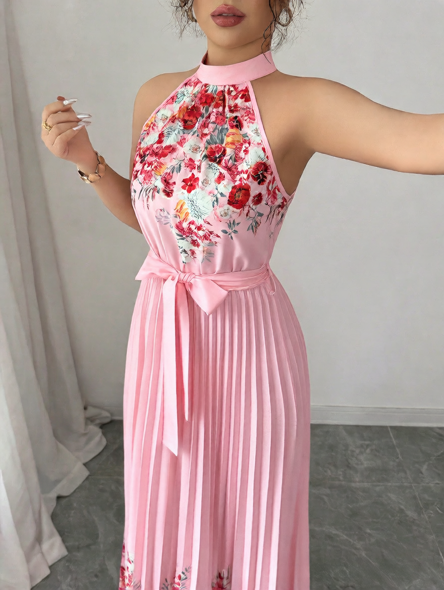 Pink Printed Dress