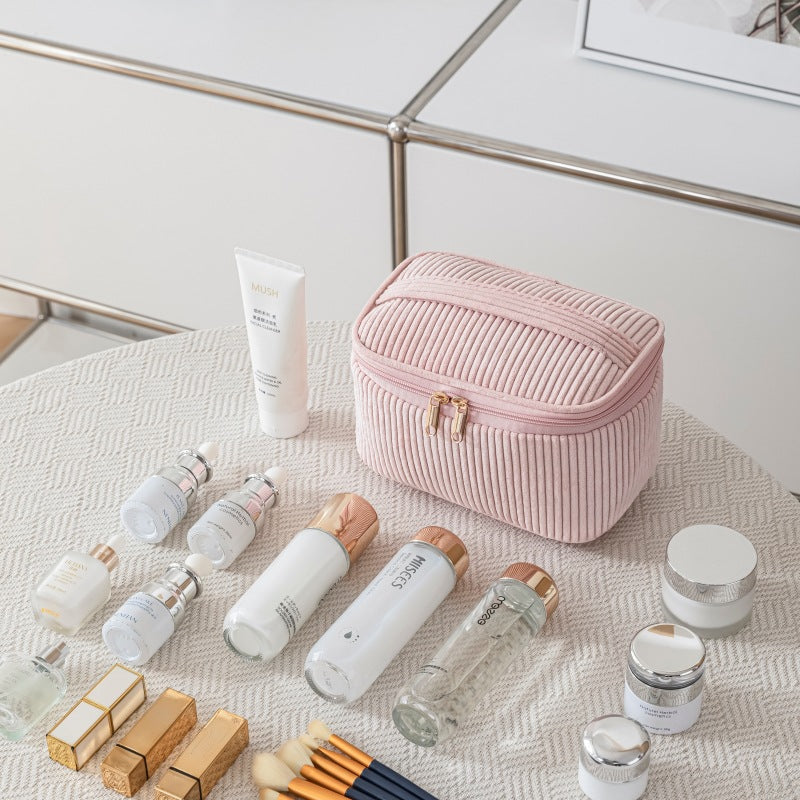 Corduroy Cosmetic Bag