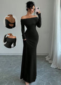 One-Shoulder Hip-Length Dress