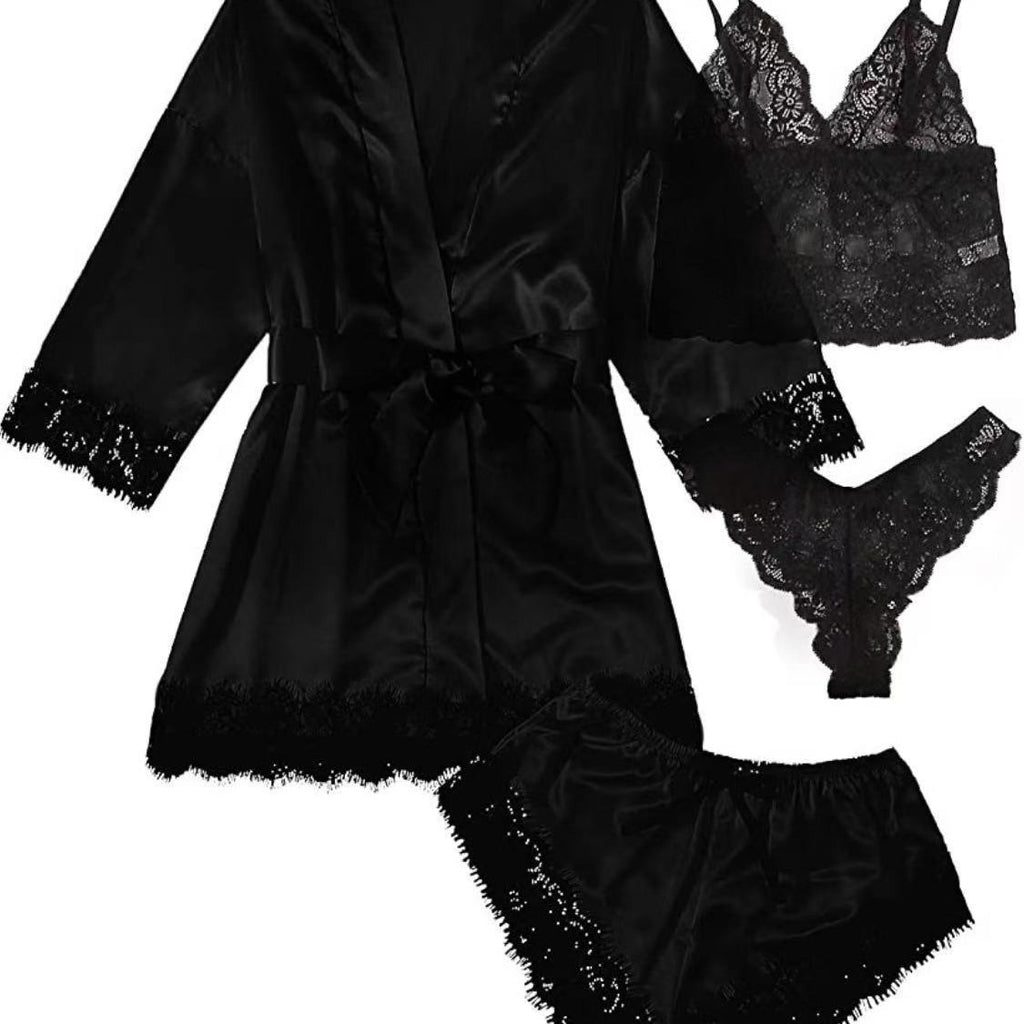 Women's Lace Pajama Set