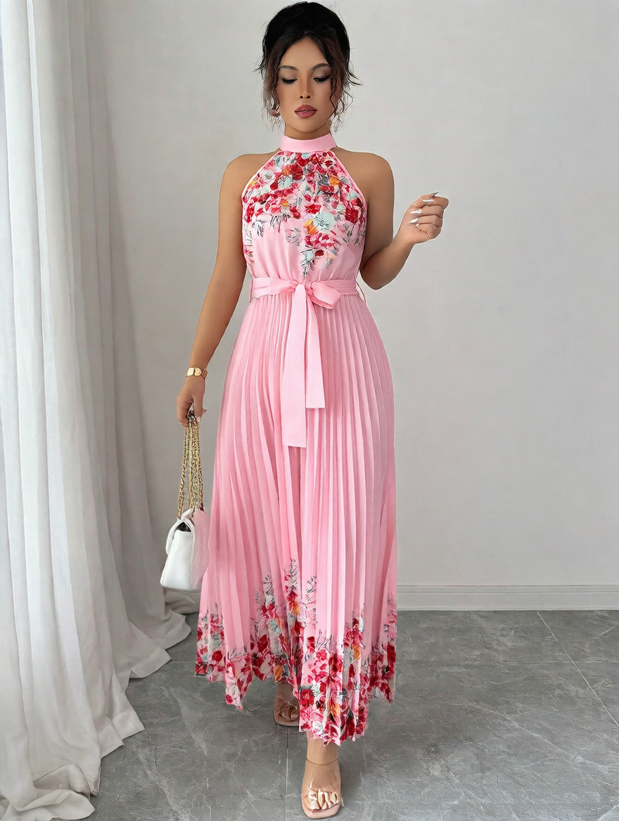 Pink Printed Dress