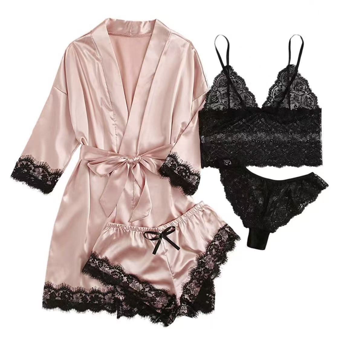 Women's Lace Pajama Set