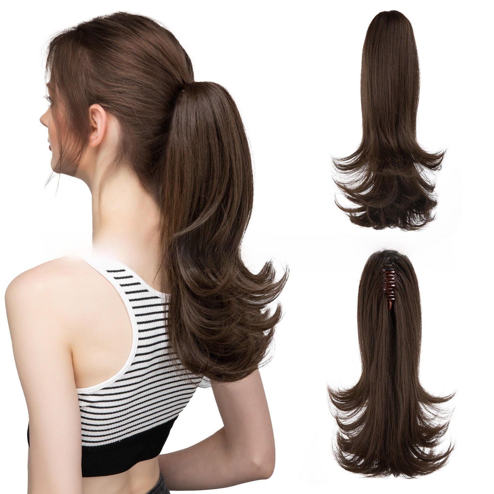 Synthetic Hair Clip-on Ponytail